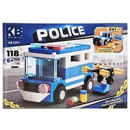 Детский конструктор Полицейская серия Police KB 217H 2 в 1, 118 деталей