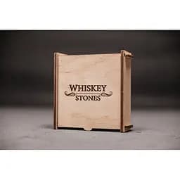 Подарунковий набір Whiskey Stones камені для віскі зі стеатиту в дерев'яній скриньці 16 штук + мішечок + щипці - мініатюра 7