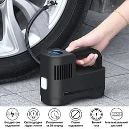 Портативний компресор Yaoen 217 Digital 150PSI (YPSCD7515B 5385) Чорний - мініатюра 7