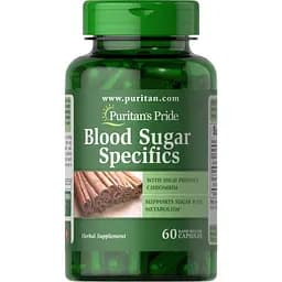 Натуральная добавка Puritan's Pride Blood Sugar Specifics, 60 капсул
