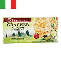 Печиво Stiratini Крекер з оливковою олією та розмарином 250 г 