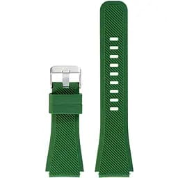 Браслет до Samsung Galaxy Watch 3 45mm (SM-R840) - темно-зелений силікон розмір L Watchbands (WB001DARKGREENNW6)