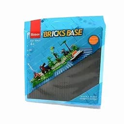 Конструктор Sluban M38-B0833 — Ігрове поле 25.5x25.5 см для настільних та розвивальних ігор, чорний