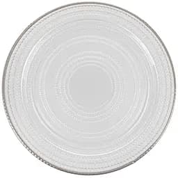 Тарілка сервірувальна Lefard скляна, 33 см, прозора (811-016)