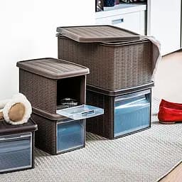 Контейнер для зберігання з кришкою і фронтальними дверцятами Stefanplast Elegance S 5,5л (30022) - мініатюра 2