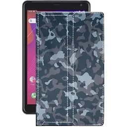 Чехол StatusCASE из экокожи для планшета Prestigio Q Pro Хаки-синий