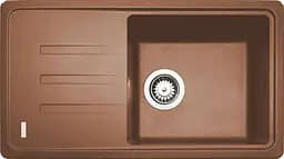 Кухонна мийка Adamant SLIM LONG terra-cotta 780x435x200 мм, з крилом 78 см