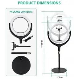Тримач з кільцевим освітленням Remax RL-LT13 Life Desktop Selfie Spot Light 360° 50-80 см - мініатюра 2