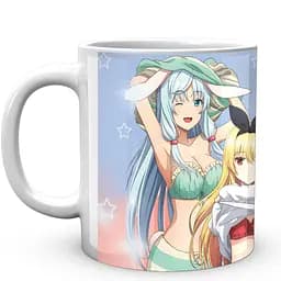 Кружка GeekLand Арифурета Arifureta Сиа, Юэ, Тио, Каори в купальниках ARF 02.012 330 мл белая