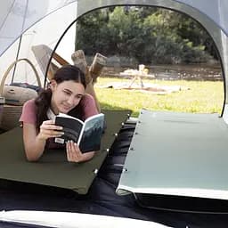 Ліжко складане Naturehike XJC05 NH20JJ001, Поліестер Oxford/алюміній, темно-зелене - мініатюра 9
