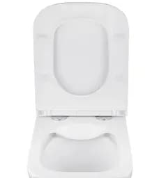 Унітаз підвісний безобідковий Kroner Eifel WHI493436 RIMLESS з сидінням Slim Duroplast / Soft-close / Quick relase (KE493436WHIR) (CV029611) - мініатюра 5