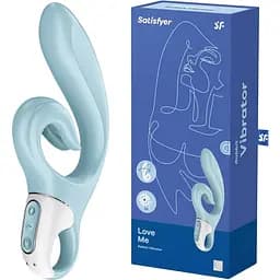 Вибратор-кролик Satisfyer Love Me 22 см голубой