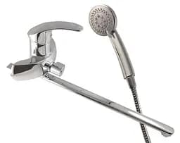 Смеситель для ванны длинный плоский гусак Ø40 Frap 1/10 F2221 Хром