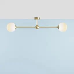 Бра Mae с белыми плафонами в удлиненном корпусе 75 см Line F Арт. WB1Количество ламп/750 AB