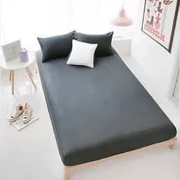 Простыня Hobby Poplin Gold на резинке 200x100 см Antracit (608307)