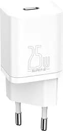 Блок живлення та кабель Baseus Super SI PD 25 W (1 Type-C) TZCCSUP-L02 білі - мініатюра 2