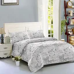 Комплект постільної білизни Soho Paris Полуторний 150x200 см сірий (WY23-668-3-2)
