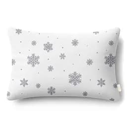 Наволочка Cosas Snowflakes silver фланелева 70х70 см срібляста (Flannel_SnowflakesSilver_70x70)