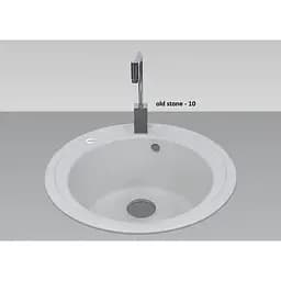 Кухонна мийка Adamant SUN old stone d 510x200 мм, без крила d 51 - мініатюра 2