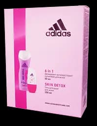 Набор для женщин Adidas 2020 Дезодорант-антиперспирант 6 в 1, 50 мл + Гель для душа Skin Detox, 250 мл