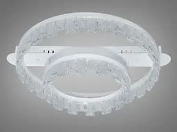 Стельова світлодіодна люстра Diasha MX78205-400+300WH біла 64 Вт акрилові кільця