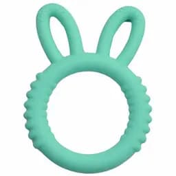 Прорезыватель для зубов Lindo Ушки зеленый (DK 06з)