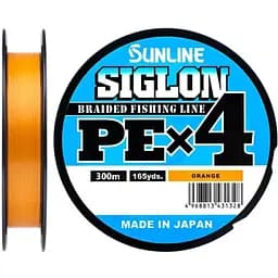 Шнур Sunline Siglon PE н4 300 m #2.0/0.242 mm 35lb/15.5 kg Оранжевый (1013-1658.09.57)
