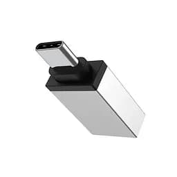 Адаптер Borofone BV3 OTG USB-A 3.0 (female) - type-C (male) переходник серебристый