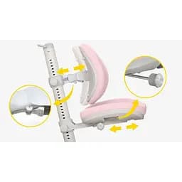Дитяче крісло Mealux Ortoback Base Pink (Y-508 KP Base) - мініатюра 4