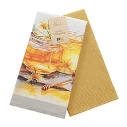 Набор кухонных полотенец Home Line Медовая идиллия 40х60 см светлая охра 2 шт. (195585)