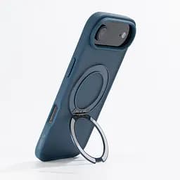 Противоударный чехол-панель для Apple iPhone 17 Air, Unit Stand2, синий, силикон + поликарбонат, защита всего корпуса, с подставкой, поддержка магнитных держателей и беспроводной зарядки (MagSafe), ArmorStandart (ARM86344) - мініатюра 5