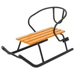 Санки "Малыш" Vitan 2030099 спинка + цветная планка Черный (2000989365365)(SN)