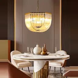 Підвісна люстра Newport із закрученими скляними трубками | Line F | Арт. SA37 P