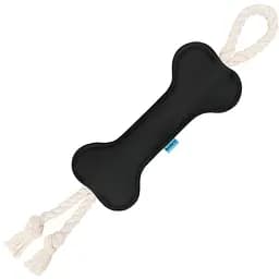 Игрушка для собак Barksi Косточка с канатом M черная