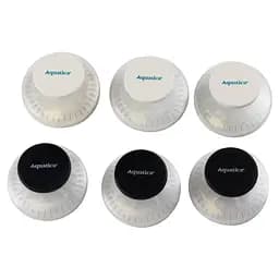 Крючки на вакуумных присосках Aquatica s42 Ø40×40мм черный/белый (6шт) (9784282)