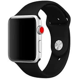 Силиконовый ремешок Watchbands для Apple Watch 42mm Размер ML черный (WB101BLACK)
