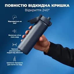 Пляшка для води ION8 металева вакуумна 500 мл Vacuum Insulated Navy (I8TS500NAVY) - мініатюра 3