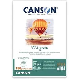 Блок для эскизов и рисования Canson CÀGRAIN 180 г/м² 30 листов белая бумага