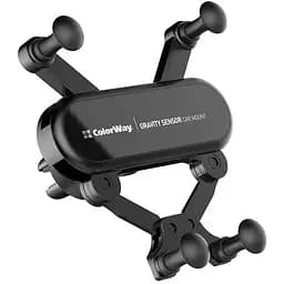 Універсальний автотримач ColorWay Gravity Sensor Holder Black (CW-CHG11-BK)