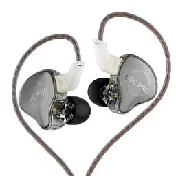 Вакуумні навушники KZ EDC Pro Hi-Fi з потужним басом та мікрофоном (Сірий) - мініатюра 2