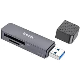 Картрідер Hoco HB45 Spirit 2 в 1 USB 3.0 card reader сірий