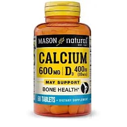Кальцій + вітамін D3 Mason Natural 60 таблеток