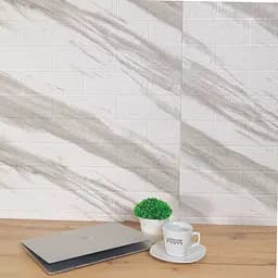 Самоклеюча декоративна 3D панель Loft Expert мармур pira 700x770x3 мм