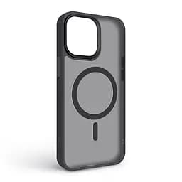 Чехол для Apple iPhone 15 Pro Max, Uniq MagCase, черный, противоударный, панель-накладка с MagSafe, ударопрочный TPU+PC, с магнитом MagSafe, поддержка полноценной беспроводной зарядки, ArmorStandart (ARM75266) - мініатюра 2