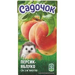 Сік Садочок Персик-яблуко з м'якоттю 500 мл (932338)