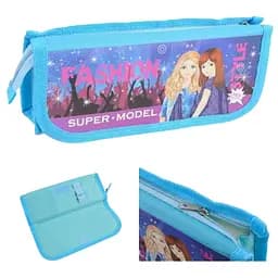 Пенал Super Model Kidis, 1 отделение, с резинками (в ассортименте)