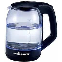 Електрочайник Sea Breeze SB-014 1500 Вт 1.8 л прозорий/чорний