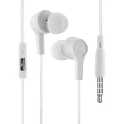 Проводные наушники Hoco M50 с микрофоном, вакуумные, 3.5мм, 1.2м, Белый