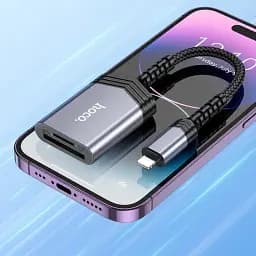 Кардрідер Hoco UA25 2-in-1 Lightning для SD/TF карт до 2 ТБ швидкість до 480 Мбіт/с - мініатюра 6
