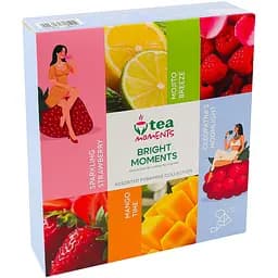 Чай зелений Tea Moments Bright Moments Асорті 4 смаки x 8 пірамідок